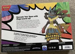 Ascended Heroes Premium Poster Collection Mega Lucario EX New Sealed - Image 2