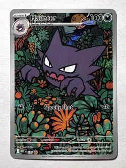 Pokemon Haunter Black Star Promo 027 Me:Mega Evolution Holo Illustration Rare NM - Image 1