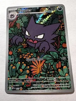 Pokemon Haunter Black Star Promo 027 Me:Mega Evolution Holo Illustration Rare NM - Image 3
