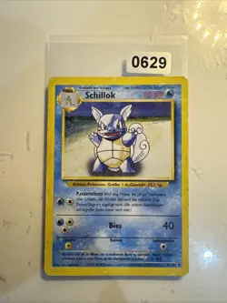 Schillok 42/102 1st Edition Basis Set Uncommon Deutsch VG Pokemon - Image 1