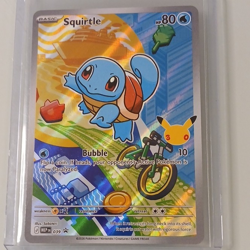 Pokemon TCG Squirtle MEP 039 Basic Promo Stamped Holo Card 80 HP Turtle - Image 1