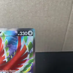 Pokemon TCG Ho-Oh V 187/195 SWSH Silver Tempest Ultra Rare Full Art Holo LP - Image 2