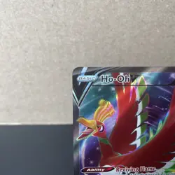 Pokemon TCG Ho-Oh V 187/195 SWSH Silver Tempest Ultra Rare Full Art Holo LP - Image 3