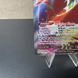 Pokemon TCG Ho-Oh V 187/195 SWSH Silver Tempest Ultra Rare Full Art Holo LP - Image 4