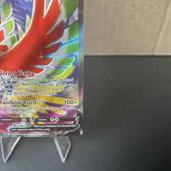 Pokemon TCG Ho-Oh V 187/195 SWSH Silver Tempest Ultra Rare Full Art Holo LP - Image 5