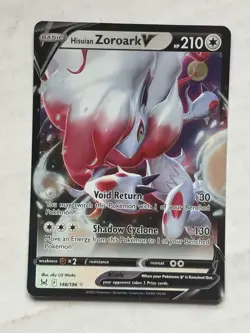 Hisuian Zoroark V - 146/196 - Pokemon Lost Origins Sword Shield Ultra Rare NM - Image 1