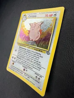 Clefable Holo 1/64 Jungle Unlimited Vintage Pokemon WOTC MP - Image 3