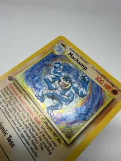 Pokemon Machamp 8/102 1st Edition Holo Base Set WOTC Vintage Rare Pokemon Card - Image 5
