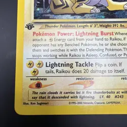 Pokemon Raikou Neo Revelation 1st Edition Holo Rare 13/64 English MP+ - Image 5