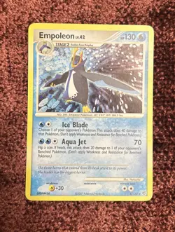 Pokemon: Empoleon #4/130 Holo Rare Diamond & Pearl 2007 - LP - Image 1