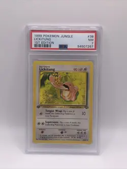 PSA 7 Pokemon Jungle Lickitung 1st Edition - Image 1