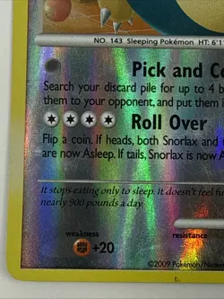 Pokemon Card - Snorlax Rising Rivals 33/111 Reverse Holo Rare - Image 5