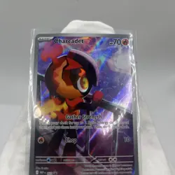 2025 Pokemon TCG Charcadet 22 PFL Full Art Black Star Promo NM Pack Fresh 🐦‍🔥 - Image 3
