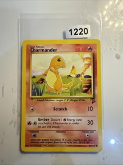 Pokemon TCG Charmander Base Set 2 69/130 Regular Unlimited Common MP - Image 1