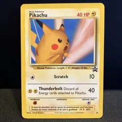 PIKACHU 26 WOTC Black Star Promo - 26 - Pokemon Card #26 snap - Image 1