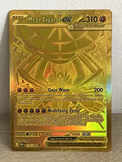 Mega Zygarde EX Gold Hyper Rare 124/088 Pokemon Perfect Order English 2026 - Image 1