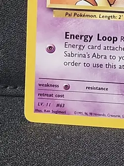 Sabrina’s Abra 91/132 Gym Challenge – LP Condition – Vintage Pokemon TCG Card - Image 3