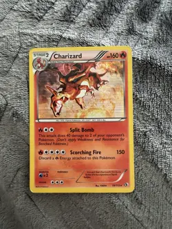 Pokemon Charizard Legendary Treasures 19/113 Holo Rare 160 HP Scorching Fire - Image 1