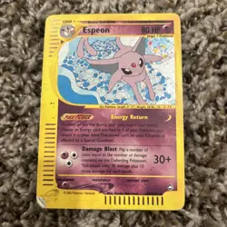 Pokemon Card- Espeon-Aquapolis-Holo-H9/H32-Rare-ENG-LP - Image 1
