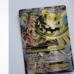 Pokemon M Steelix EX Steam Siege 109/114 Full Art Holo Mega 2016 TCG Card ENG - Image 1