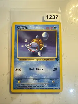 Pokemon Cards: Team Rocket - 2000 - Common: Squirtle 68/82 - Excellent condition - Image 1