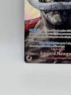 Edward Newgate One Piece Card Game Alt Art Kingdoms of Intrigue Foil OP02-004 NM - Image 4