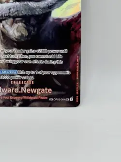 Edward Newgate One Piece Card Game Alt Art Kingdoms of Intrigue Foil OP02-004 NM - Image 5