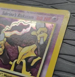 Sabrina's Alakazam 16/132 Gym Challenge Holo Pokemon Card MP - Image 3