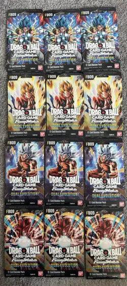Dragon Ball Fusion World Card Game Awakened Pulse FB01 Booster Lot Of 12 English - Image 1
