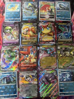 Pokemon 16 Card Lot nm V Max Mega SR Amazing Ex HOLO Rare Hits Only R70 - Image 1