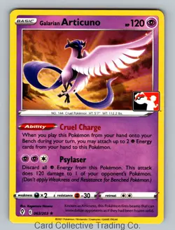 Galarian Articuno Rare Prize Pack Series Cards 063/203 NM - Image 1