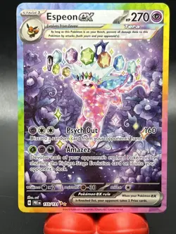 Espeon ex 155/131 Prismatic Evolutions 2025 SIR Holo Rare Pokemon Card TCG - Image 1