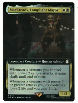 MTG MacCready Lamplight Mayor Borderless Foil Fallout Magic The Gathering TCG - Image 1