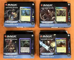 MTG Universes Beyond Warhammer 40K Commander Deck Factory Sealed (Set of 4) - Image 1