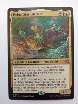 Helga, Skittish Seer 217 Bloomburrow MTG - Image 1