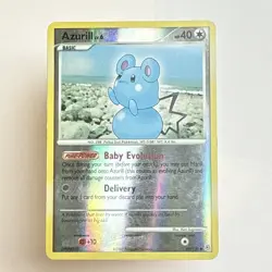 Pokemon TCG Azurill Card Diamond Pearl, 69/130, Reverse Holo Rare - Image 1