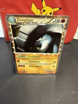 Pokemon TCG Donphan Prime HeartGold SoulSilver Holo Card 107/123 Lp+ To Nm - Image 1