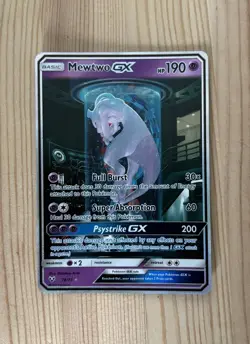 Mewtwo GX 78/73 Pokemon Shining Legends Shiny Holo Secret Rare Card - Image 1