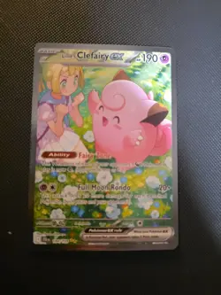 Pokemon TCG Journey Together Lillies Clefairy EX 184/159 Special Illustration - Image 1