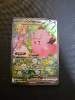 Pokemon TCG Journey Together Lillies Clefairy EX 184/159 Special Illustration - Image 2