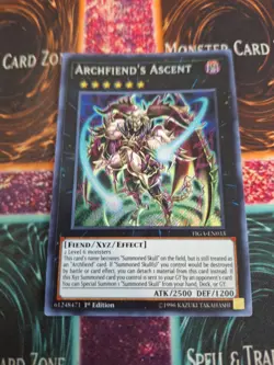 Yugioh Archfiend's Ascent FIGA-EN033 Secret Rare 1st Edition Near Mint - Image 1
