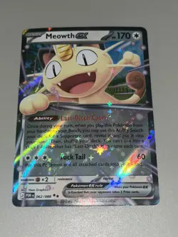 Pokemon TCG Meowth EX English Perfect Order Ultra Rare Holo 062/088 Near Mint - Image 1