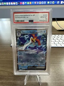 2023 POKEMON JPN SV1A-TRIPLET BEAT #030 QUAQUAVAL EX PSA 10 - Image 1