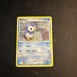 Piplup 93/130 Holo 2007 Cosmos Diamond & Pearl Pokemon - MP Moderately Played - Image 1