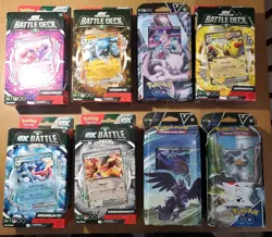 8x Assorted Pokemon Battle Decks Sealed - Mewtwo, Lucario, Greninja And More - Image 1