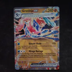 Pokemon Greninja ex Metal 106/167 Double Rare GameStop Box Promo - Image 1