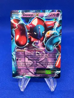 Pokemon Black & White Deoxys EX Team Plasma BW82 Black Star Promo LP - Image 1