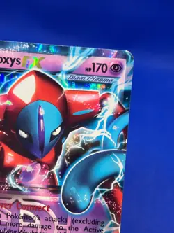 Pokemon Black & White Deoxys EX Team Plasma BW82 Black Star Promo LP - Image 4