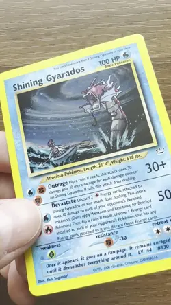 Shining Gyarados 65/64 Pokemon Neo Revelation Holo Secret Rare Great Condition! - Image 2