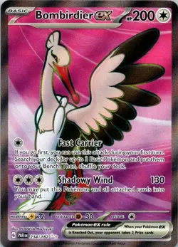 Pokemon NM Holo Bombirdier ex - 234/182 Ultra Rare SV04: Paradox Rift (SKU 1-4) - Image 1